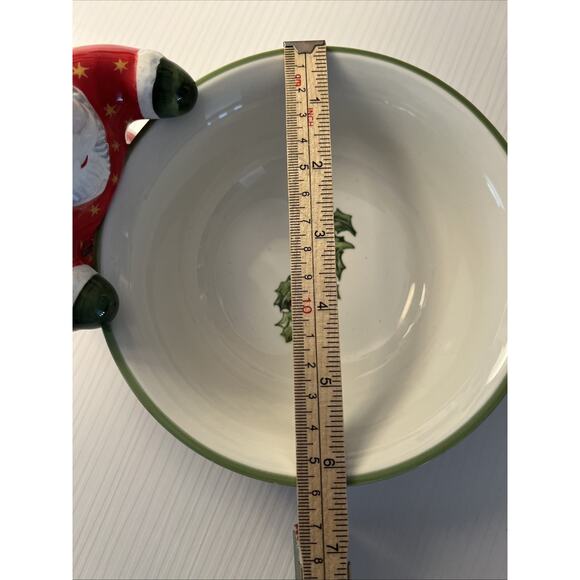 Christopher Radko Bowl Christmas Candy Dish Traditions 6-1/4” Holiday - Picture 8 of 9